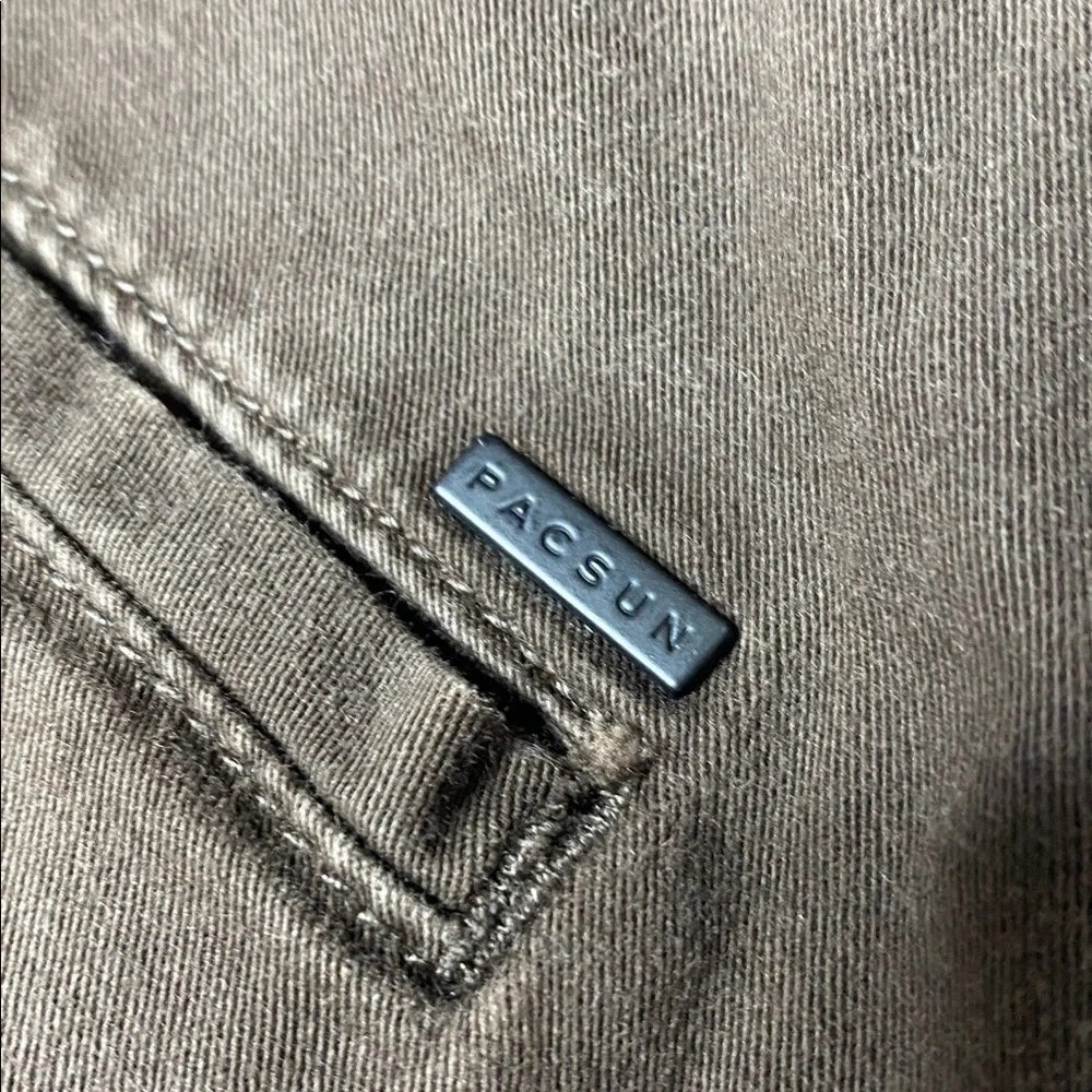 PacSun Cropped Dark Brown Chinos